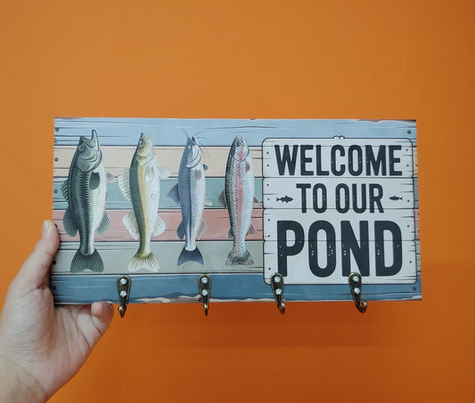 Vintage Freshwater Fish Key Holder