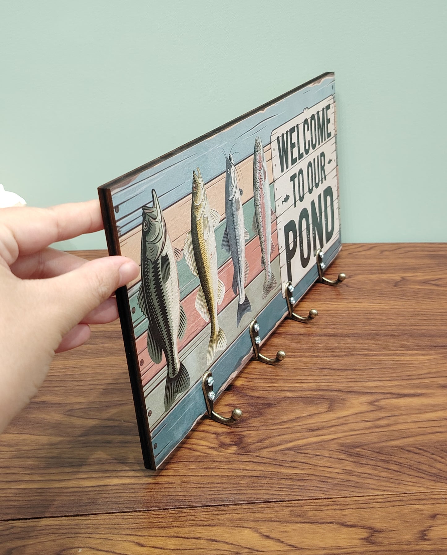 Vintage Freshwater Fish Key Holder