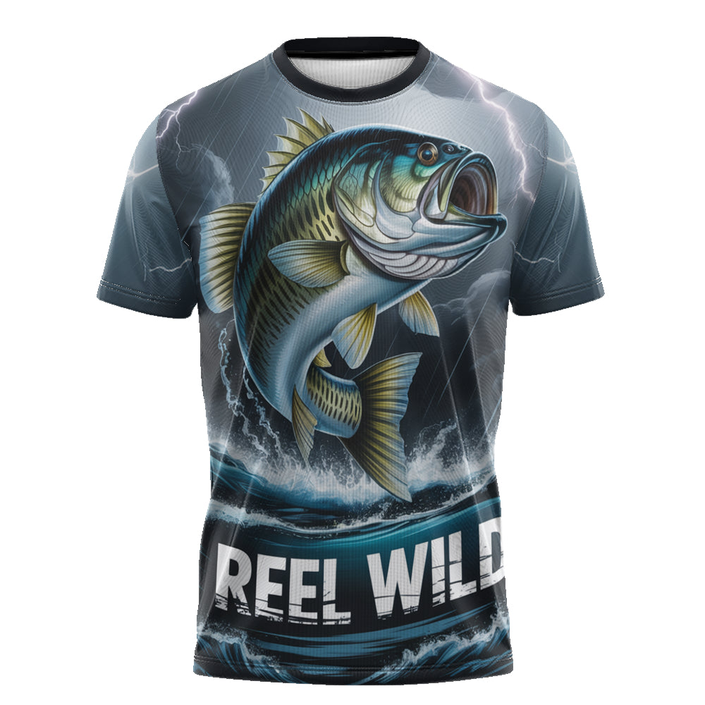 "Reel Wild" Largemouth Bass Fishing T-Shirt