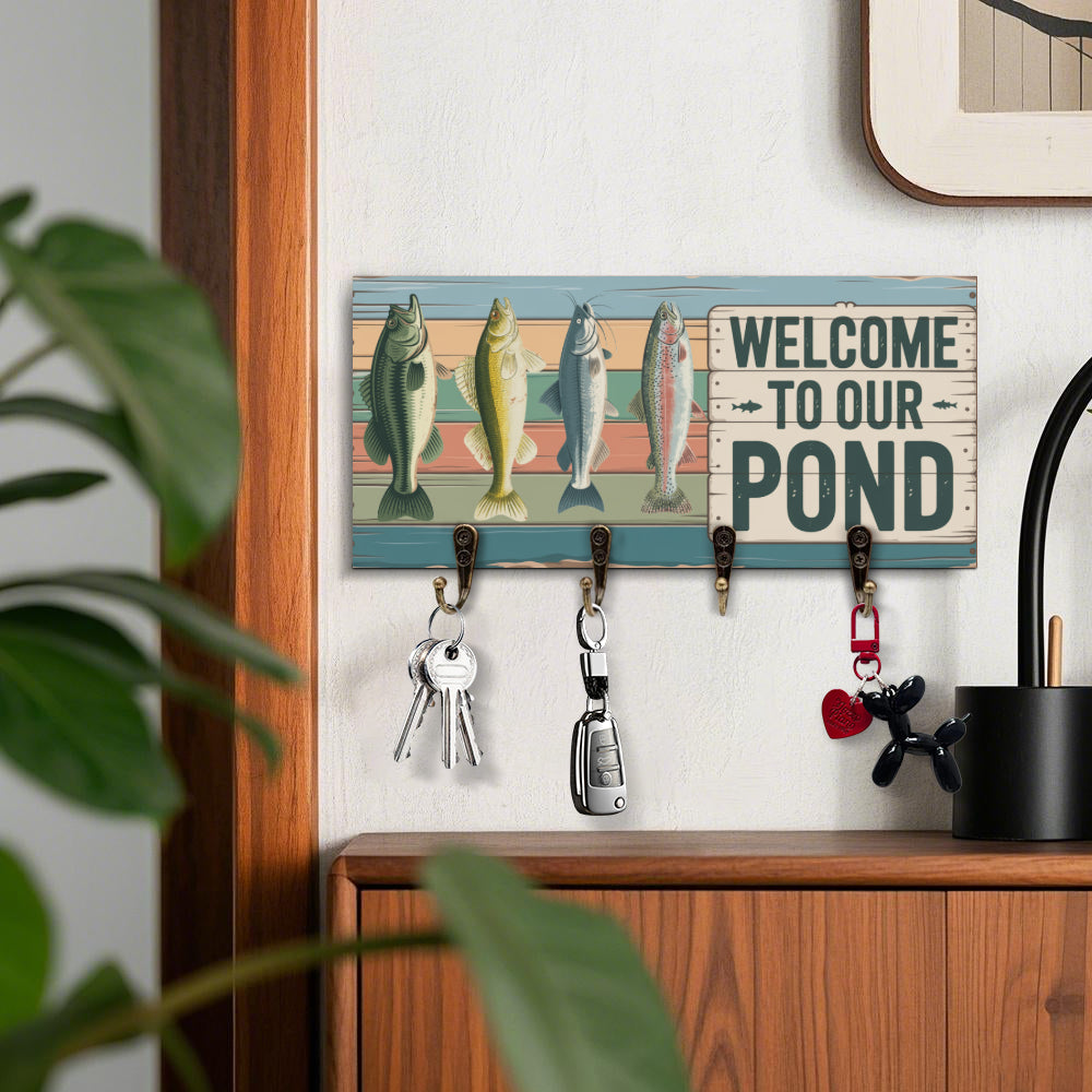 Vintage Freshwater Fish Key Holder