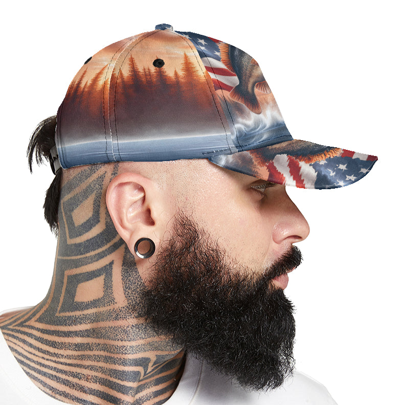 Classic Cap – American Flag Bass Fishing