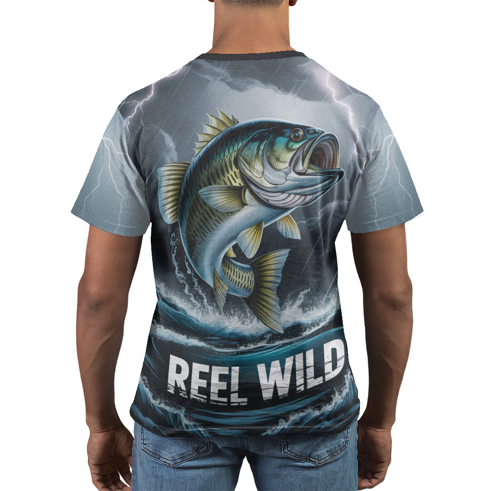 "Reel Wild" Largemouth Bass Fishing T-Shirt